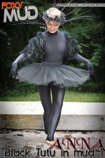 Anna - Black Tutu in mud 1